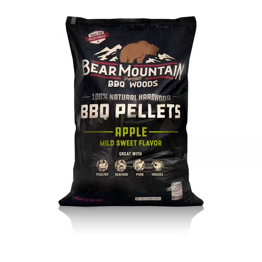 20 Lbs. Premium All-Natural Hardwood Apple BBQ Smoker Pellets