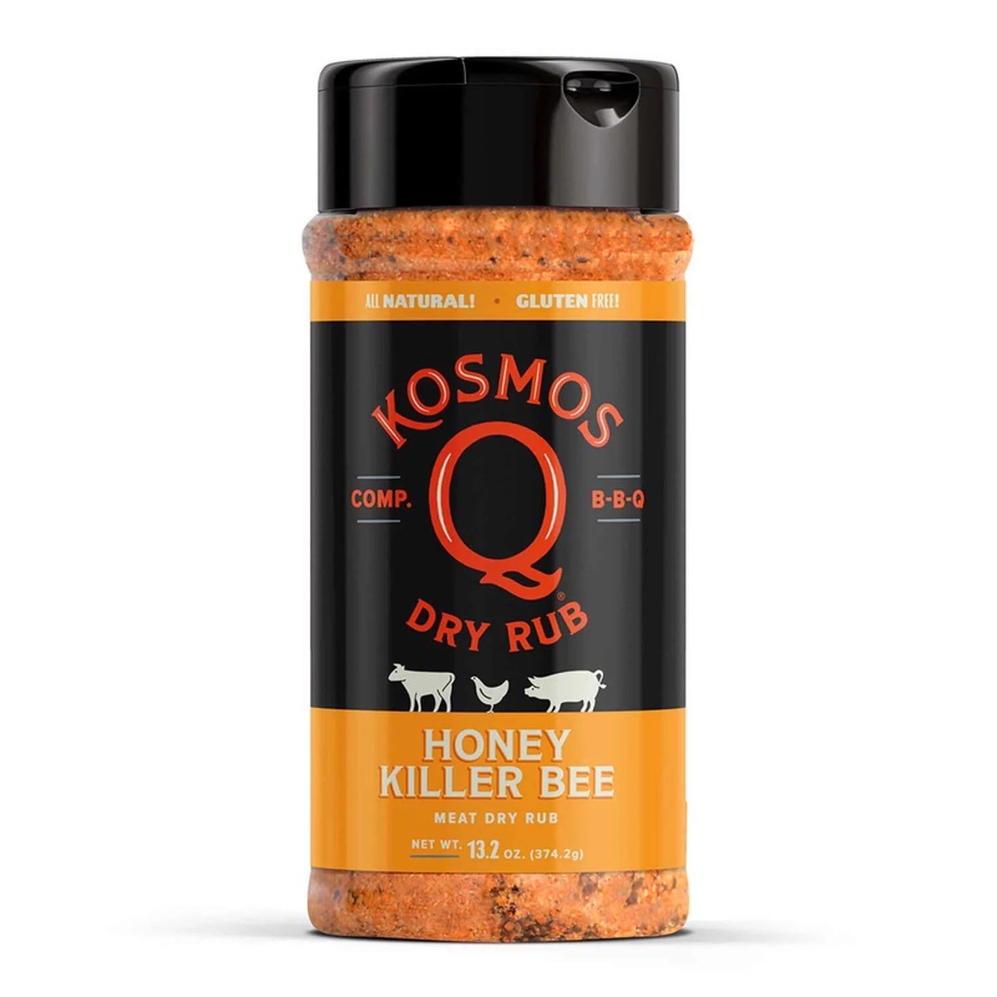 Kosmos Q Honey Killer Bee Dry BBQ Rub and Seasonings, 13.2 Oz